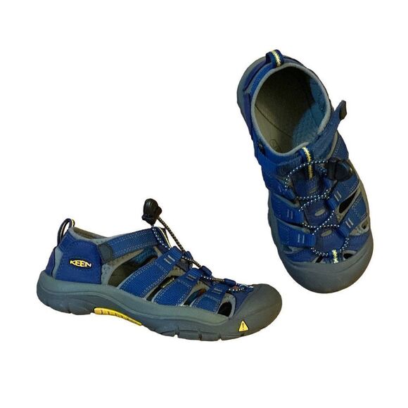 Keen Big Kids Newport H2 Sandals Blue Depths/Gargoyle Size 3 - Picture 1 of 8